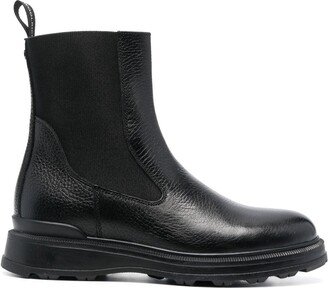 leather Chelsea boots-AH