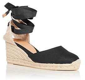 Women's Carina Ankle Tie Espadrille Wedge Sandals-AA