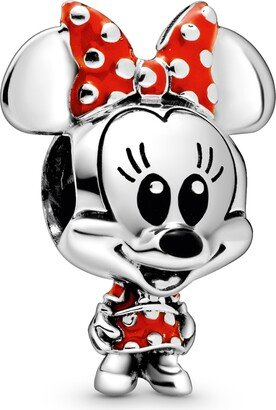 Sterling Silver Disney Minnie Mouse Dotted Dress Bow Charm