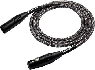 KIRLIN XLR Male To XLR Female Microphone Cable - Carbon Gray Woven Jacket