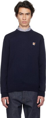 Navy Fox Head Sweater