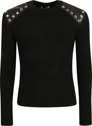 Eyelet Embellished Jumper