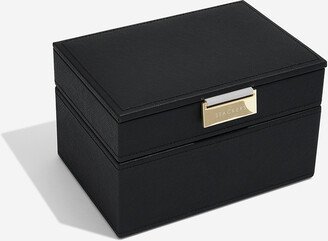 Stackers Mini Jewelry Box Starter Set Black Set of 2