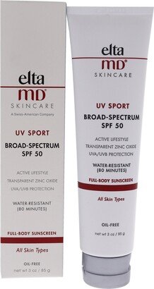 UV Sport Broad-Spectrum SPF 50 by EltaMD for Unisex - 3 oz Sunscreen
