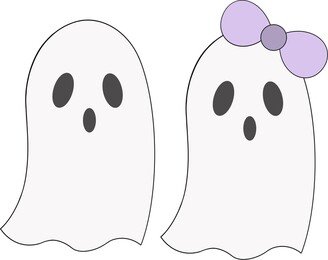 Ghost With Or Without Bow Cookie Cutter