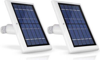 Wasserstein Solar Panel with 13ft Cable for Arlo Essential Spotlight/Xl Spotlight Camera Only - Power Your Arlo Camera Continuously (2 Pack, White)