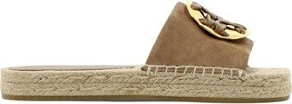 Woven Double T Slip-On Espadrille Slides