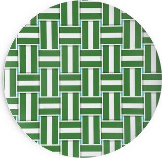 Salad Plates: Chaise Lounge - Green Salad Plate, Green