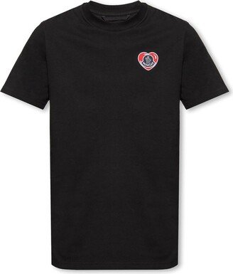 Logo Patch Crewneck T-Shirt-AD