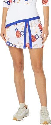 Original Penguin Golf Retro Printed Skort (Bright White) Women's Skort