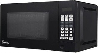 Impecca 0.7 Cu Ft, Countertop Microwave, 700 Watts - Black