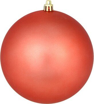 4 Coral Matte Ball Ornament, 6 per Bag