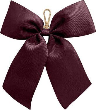 Eloise Bow Keyring - Burgundy