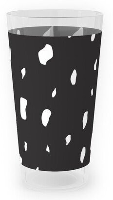 Outdoor Pint Glasses: Chipped - Black And White Outdoor Pint Glass, Black