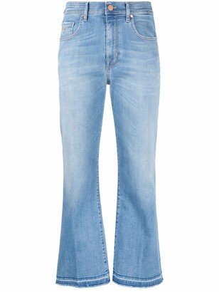 Faded Cropped Jeans-AA