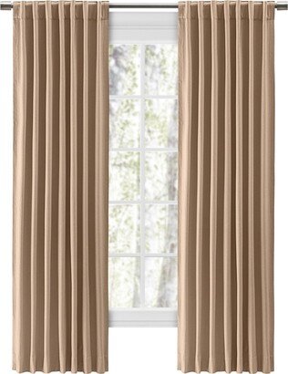 Chevron 80C/20P Sustainable Unlined Rod Pocket w/Back Tabs Curtain Panel 48W x 63L