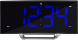 1.8 Curved Blue Led Atomic Dual Alarm Clock