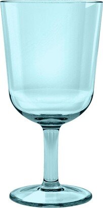 Simple Wine Glass, Aqua, 16 oz., Premium Plastic, Set of 6