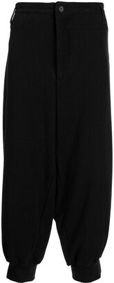 Drop-Crotch Cropped Trousers-AC