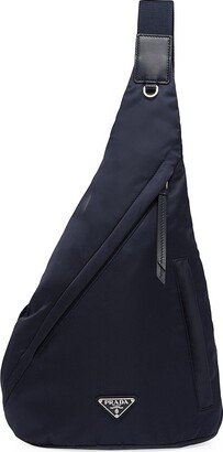 Re-Nylon And Leather Backpack