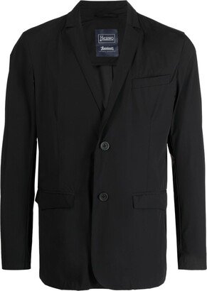 Plain Single-Breasted Blazer-AA