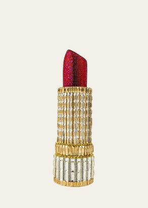 Seductress Crystal Lipstick Clutch Bag