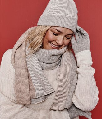 The Coziest Cashmere Blend Hat - Wolf & White Sand