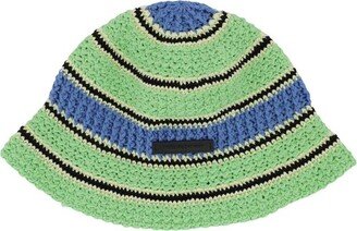 Colour-Block Crochet Hat-AA