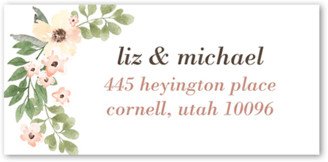 Address Labels: Old Fashioned Floral Address Label, White, Address Label, Matte