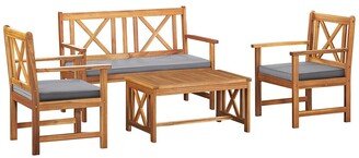 Furniture Manchester Acacia Outdoor Wood Conversation