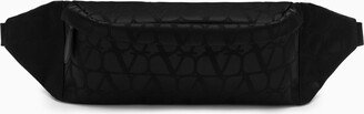 Black Iconographe nylon waist bag