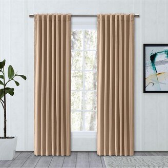 Chevron 80C/20P Sustainable Triple Lined Rod Pocket w/Back Tabs Curtain Panel 48