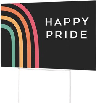 Yard Signs: Happy Pride Yard Sign, Multicolor