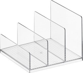 Everything Organizer 3-Section Tiered Letter Sorter Clear