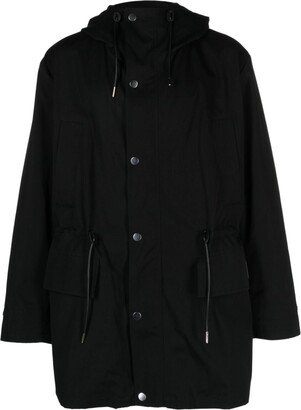 Cotton Hooded Parka Coat