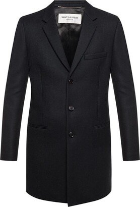 Notch Lapel Coat - Black