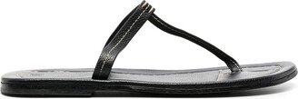 T-bar leather sandals