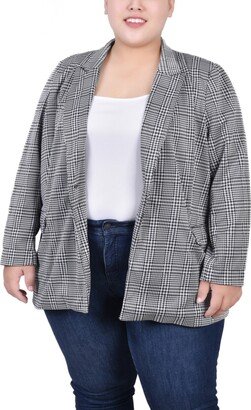 Plus Size Long Sleeve Ponte Jacket