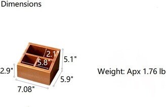 RusticReach Solid Wood Desktop Organizer Small Organizer