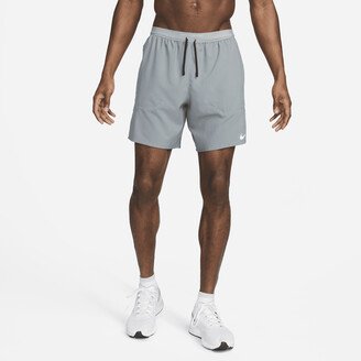 Men's Stride Dri-FIT 7 2-in-1 Running Shorts in Grey