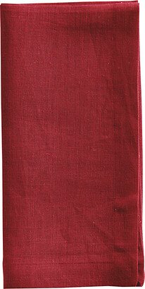 Set of 4 Marseille Linen Napkins Red