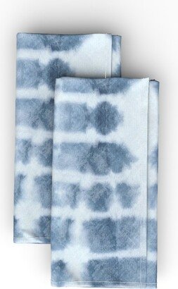 Cloth Napkins: Kanoko Shibori Tie Dye - Blue Cloth Napkin, Longleaf Sateen Grand, Blue