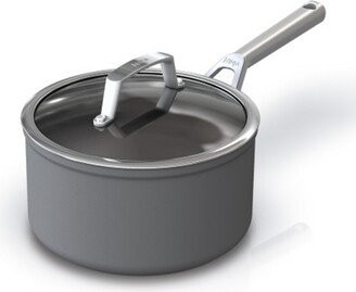 Foodi NeverStick Premium Hard-Anodized 3.5-Quart Saucepan with Glass Lid