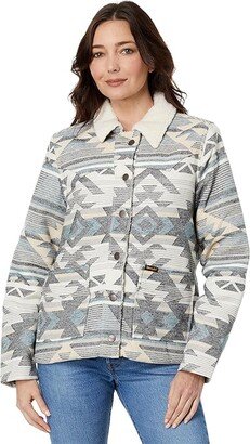 Retro Barn Coat (White/Black) Women's Jacket