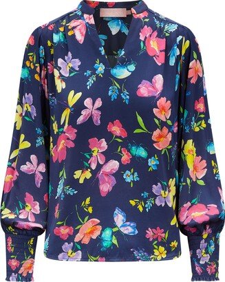 Sirens London Dawn Blouse Navy Love Bug