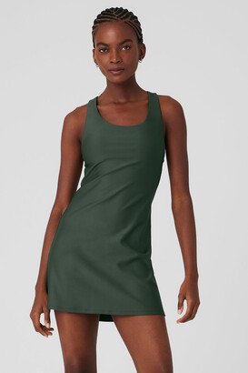 Airlift Fly Dress in Dark Cactus Green, Size: 2XS