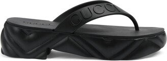 Tarifa rubber platform flip flops