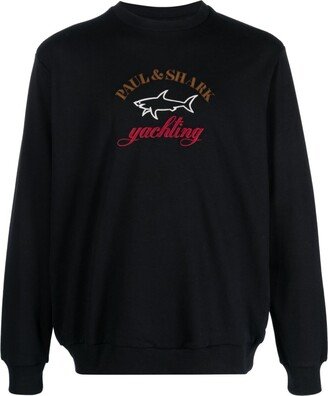 Logo-Embroidered Cotton Jumper