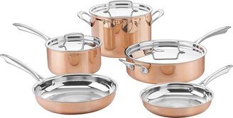 Copper Tri-Ply Stainless 8-Piece Cookware