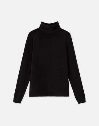 Petite Responsible Matte Crepe Turtleneck Sweater